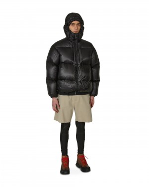 Black ROA Heavy Down Jacket | WGDZQ-3196