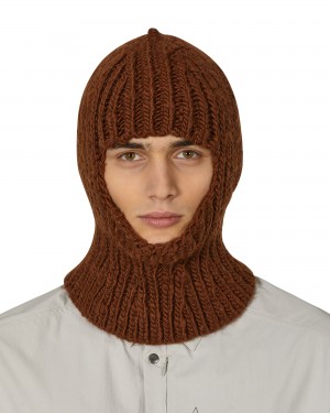 Brown ROA Balaclava Beanie | QHOZF-4329