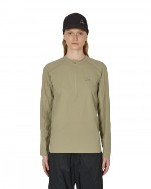 Silver Olive ROA T-shirt Technical Long Sleeve | SLJVA-8527