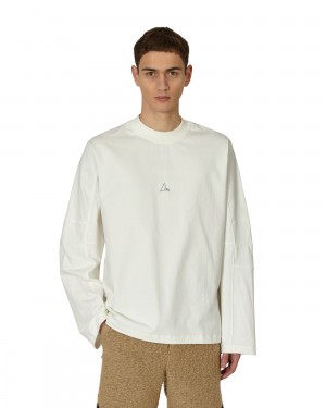 White ROA T-shirt Long Sleeve | HBUMW-4071