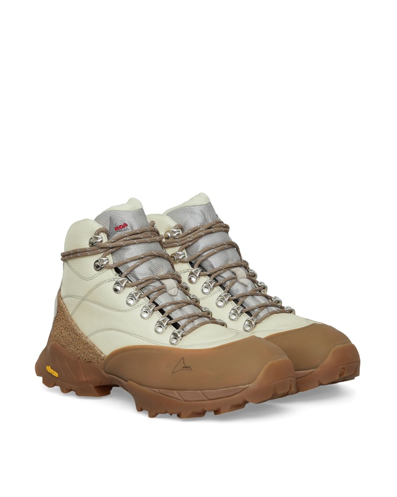 Beige White ROA Andreas Strap Hiking Shoes | PLTOF-6897