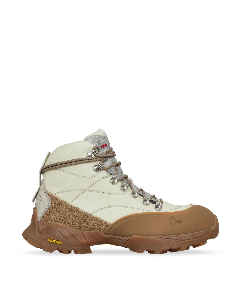 Beige White ROA Andreas Strap Hiking Shoes | PLTOF-6897