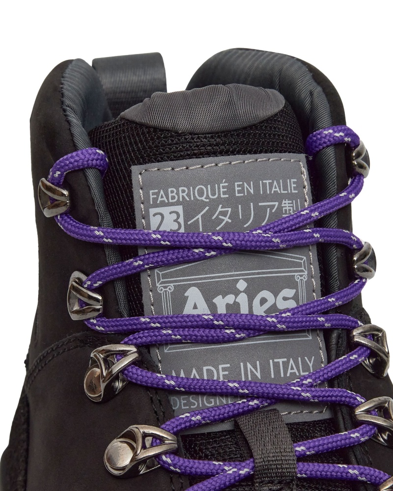 Black ROA Andreas Aries Hiking Shoes | FTKBP-5804