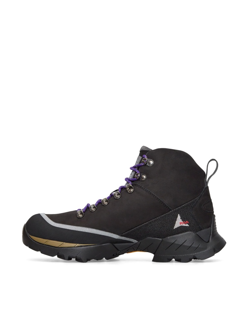 Black ROA Andreas Aries Hiking Shoes | FTKBP-5804