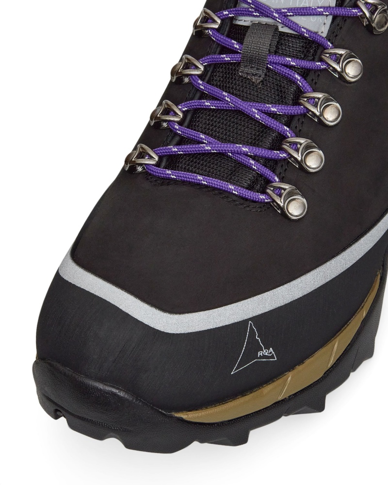 Black ROA Andreas Aries Hiking Shoes | FTKBP-5804