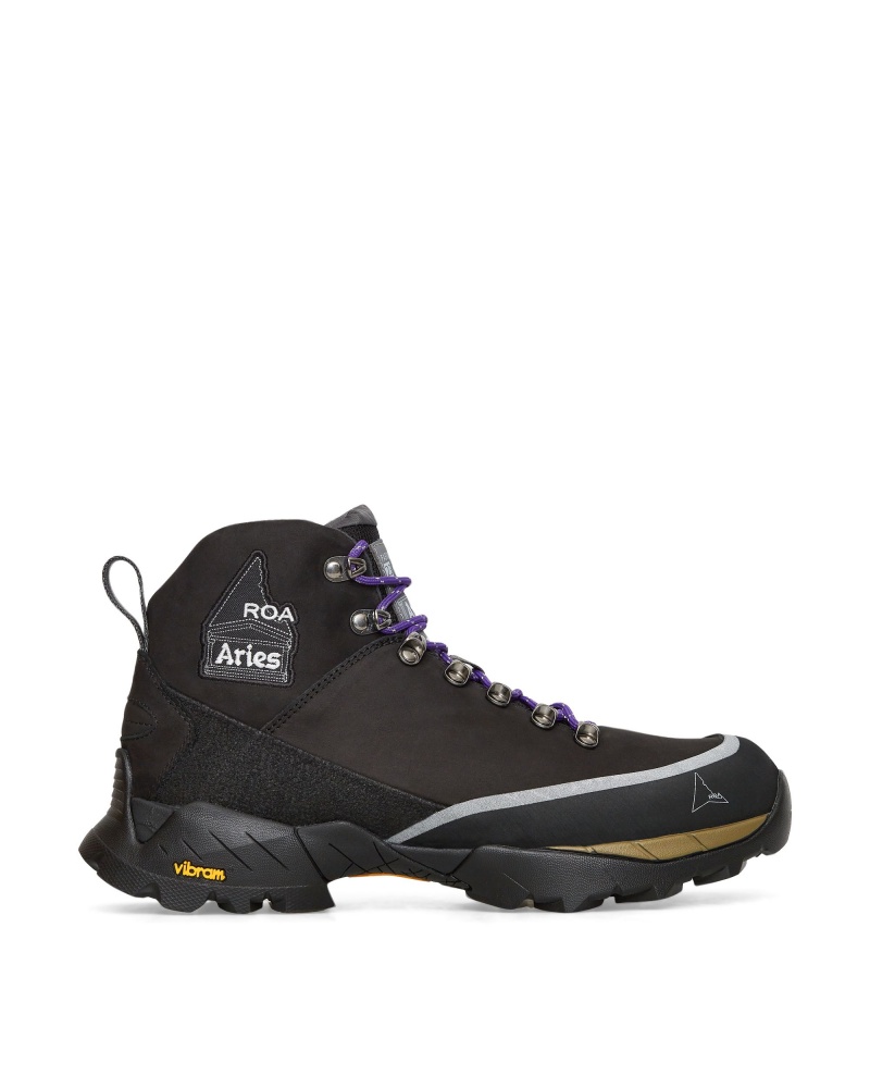 Black ROA Andreas Aries Hiking Shoes | FTKBP-5804