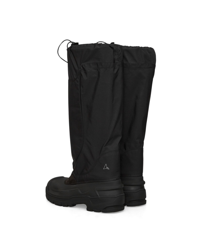 Black ROA Cowel Rubber Boots | YZURS-2953