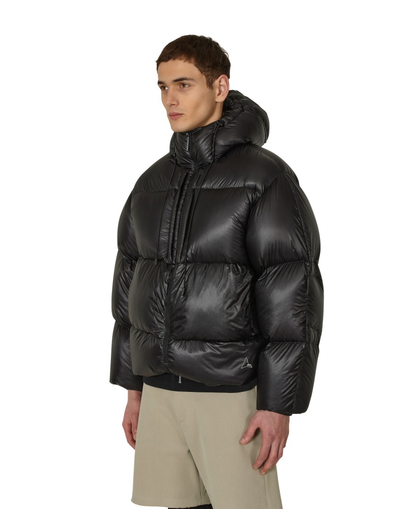 Black ROA Heavy Down Jacket | WGDZQ-3196