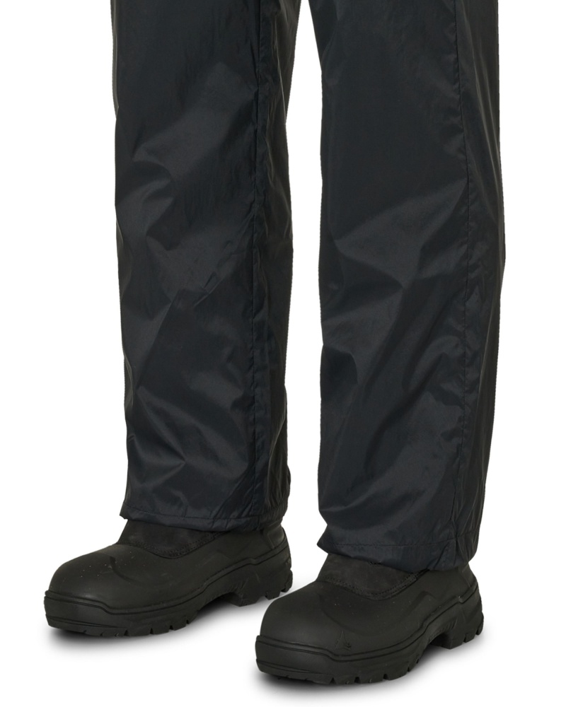 Black ROA Packable Over Trousers | NKCDV-6840