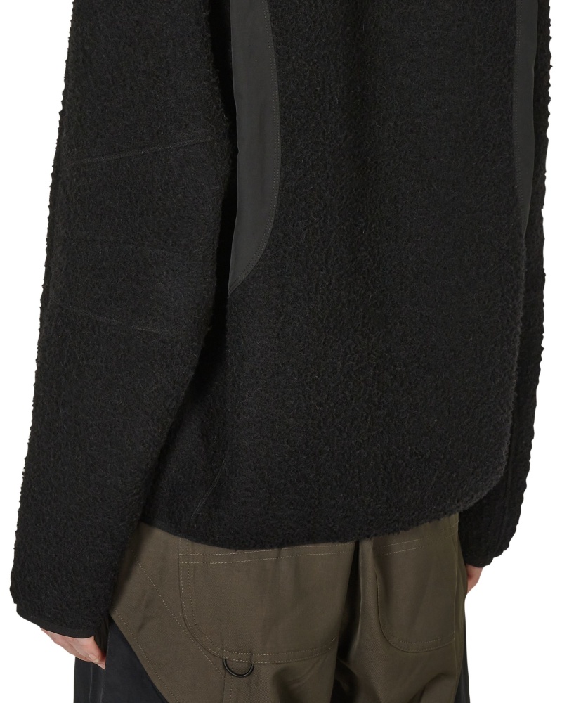 Black ROA Polar Fleece Jacket | CVDSX-6378