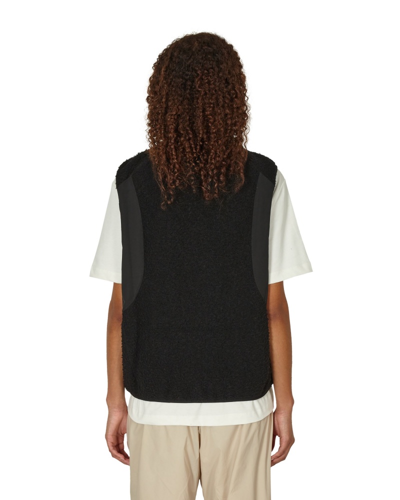 Black ROA Polar Fleece Vest | NSYUG-9376