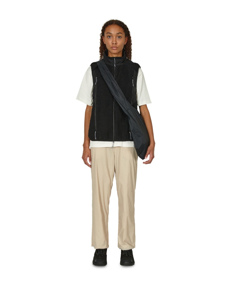 Black ROA Polar Fleece Vest | NSYUG-9376