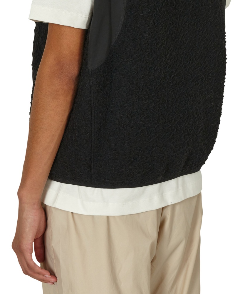 Black ROA Polar Fleece Vest | NSYUG-9376