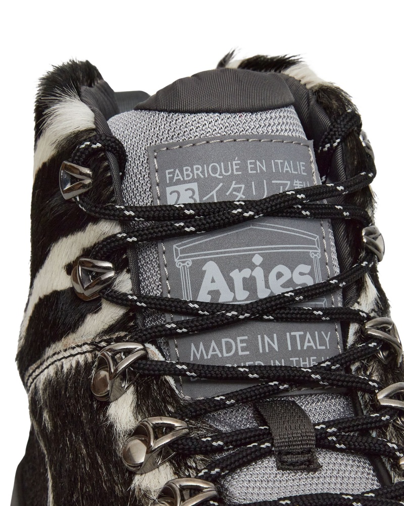 Black / White ROA Andreas Aries Hiking Shoes | ZYBEO-9231