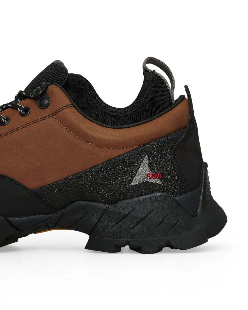 Brown Black ROA Neal Hiking Shoes | PTBAN-2671