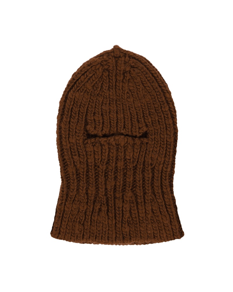 Brown ROA Balaclava Beanie | QHOZF-4329