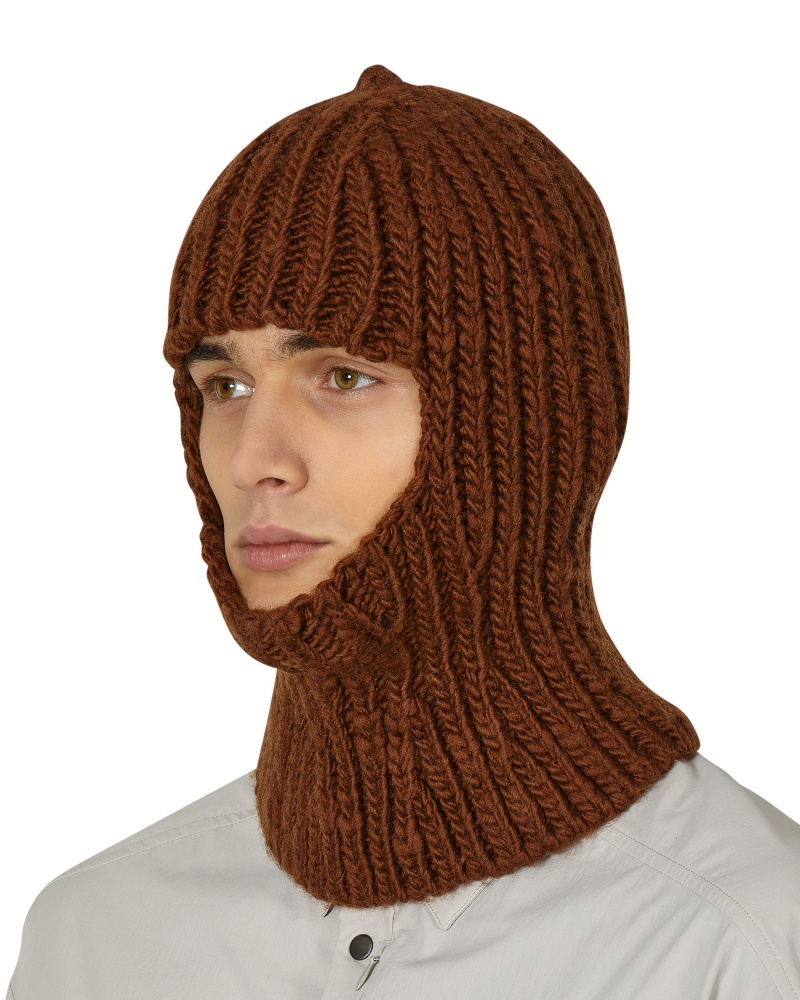 Brown ROA Balaclava Beanie | QHOZF-4329