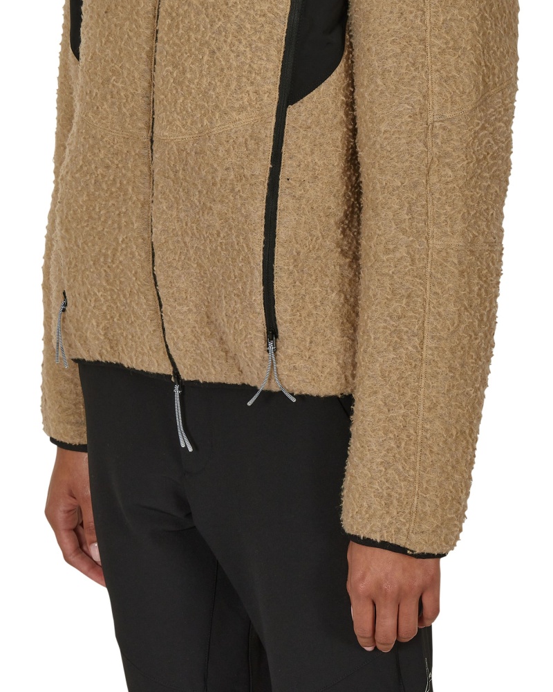 Brown ROA Polar Fleece Jacket | UWKHM-5738