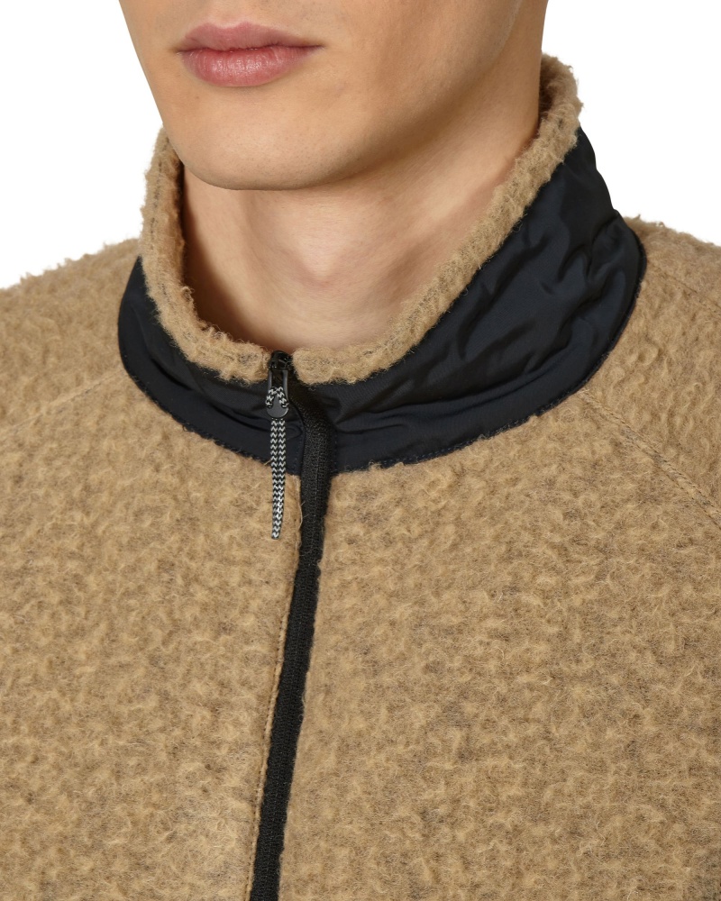 Brown ROA Polar Fleece Jacket | UWKHM-5738