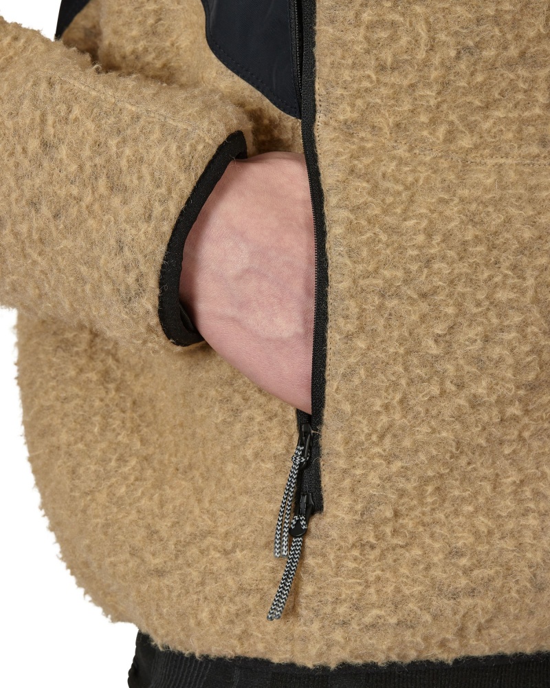 Brown ROA Polar Fleece Jacket | UWKHM-5738