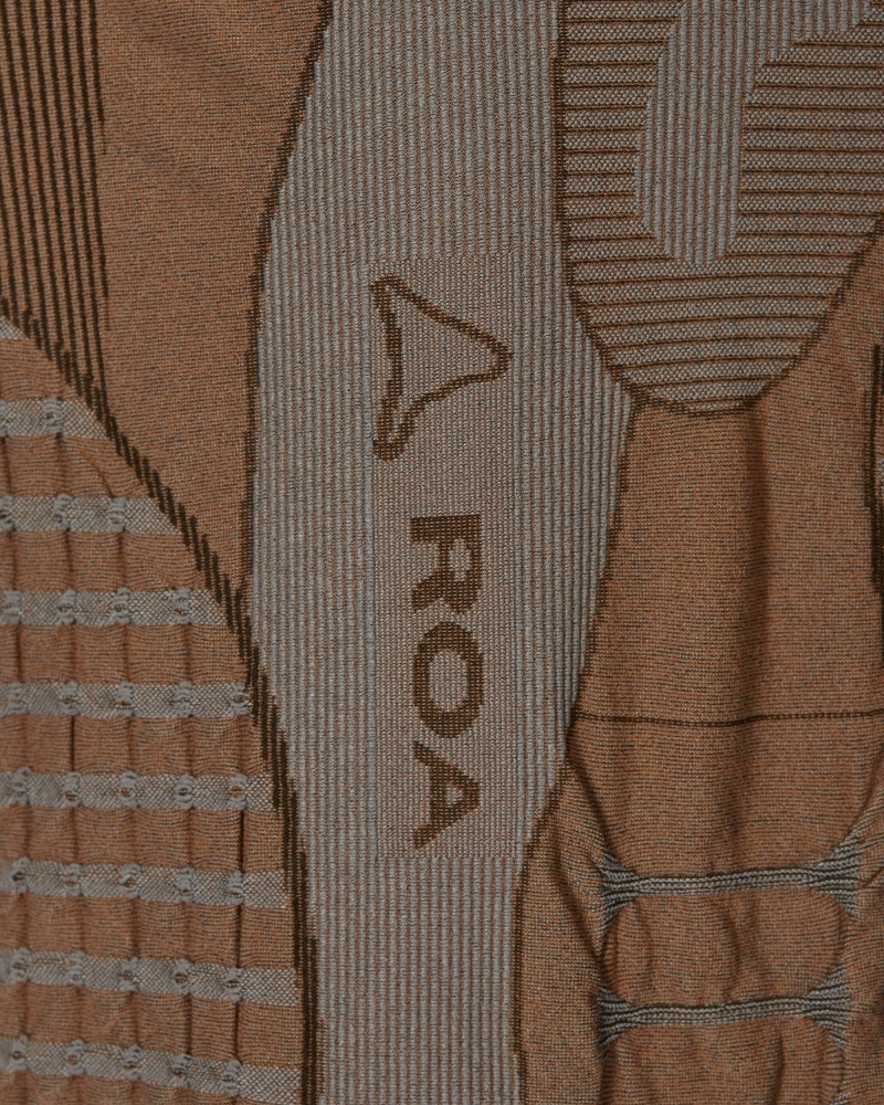 Brown / Grey ROA Roundneck 3D Knitwear | YVGNA-9546