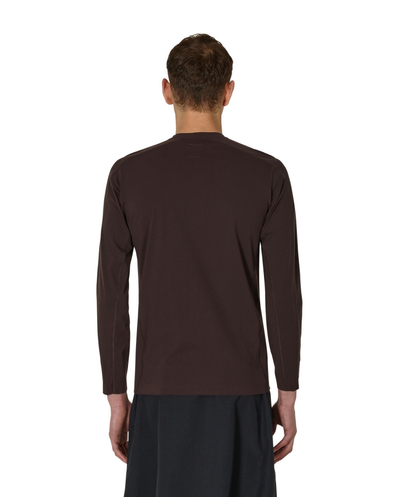 Dark Brown ROA T-shirt Technical Long Sleeve | LAEYB-6049