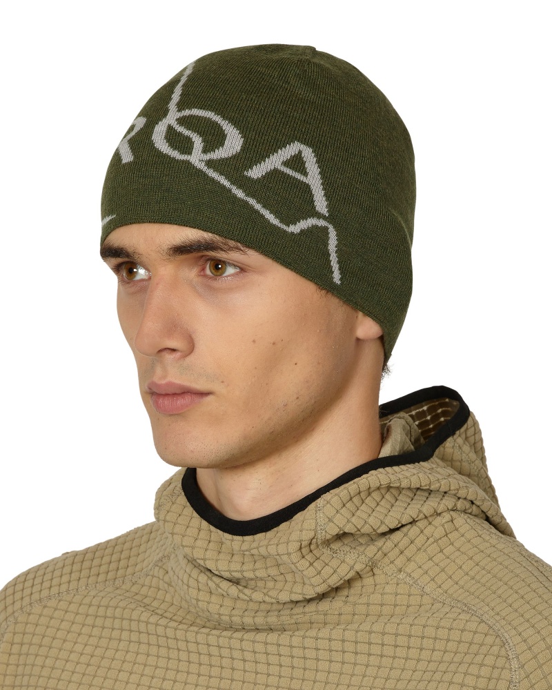 Dark Green ROA Logo Beanie | NEOKJ-6328