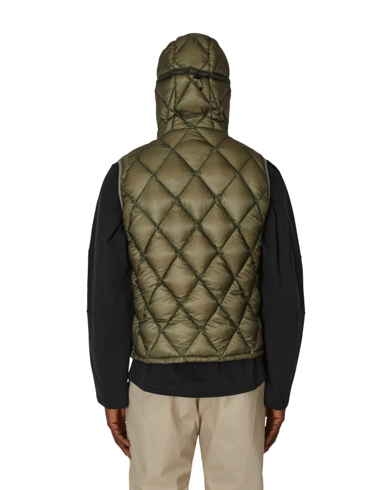 Dark Green ROA Puffer Vest | QMNIU-3840