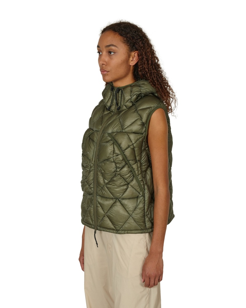 Dark Green ROA Puffer Vest | QMNIU-3840