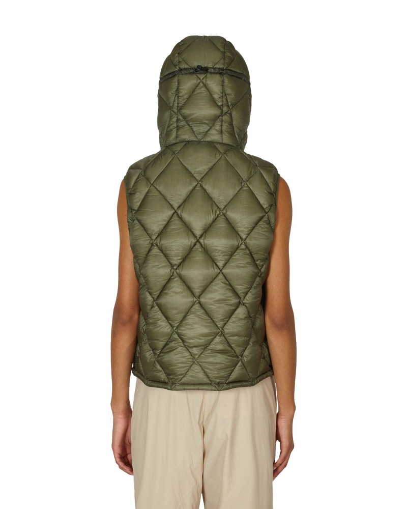 Dark Green ROA Puffer Vest | QMNIU-3840