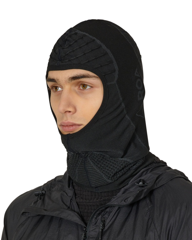 Grey Black ROA Balaclava 3D Knit Beanie | CYISQ-0875