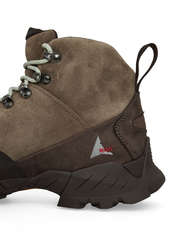 Grey Brown ROA Andreas Hiking Shoes | DRZAJ-5498