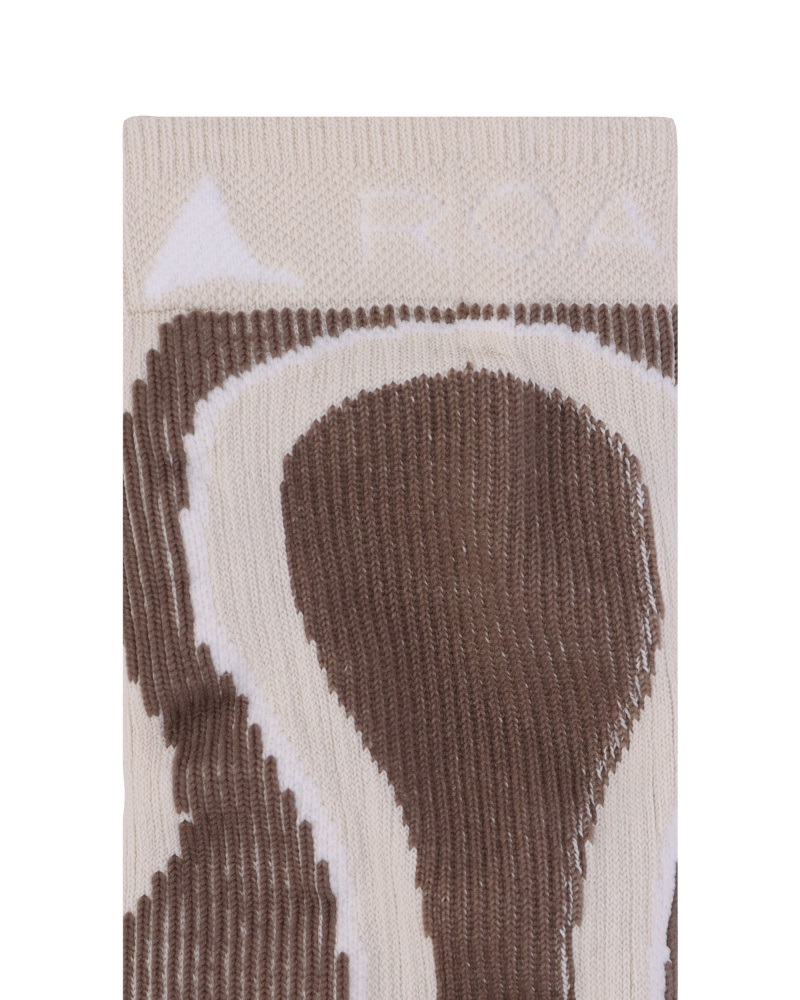 Light Brown ROA Rabit Socks | YKBIS-9317