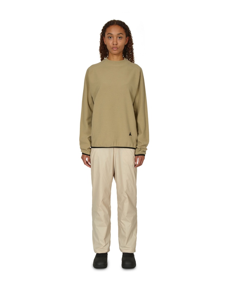 Silver Olive ROA Grid Mockneck Knitwear | XHVJM-9327