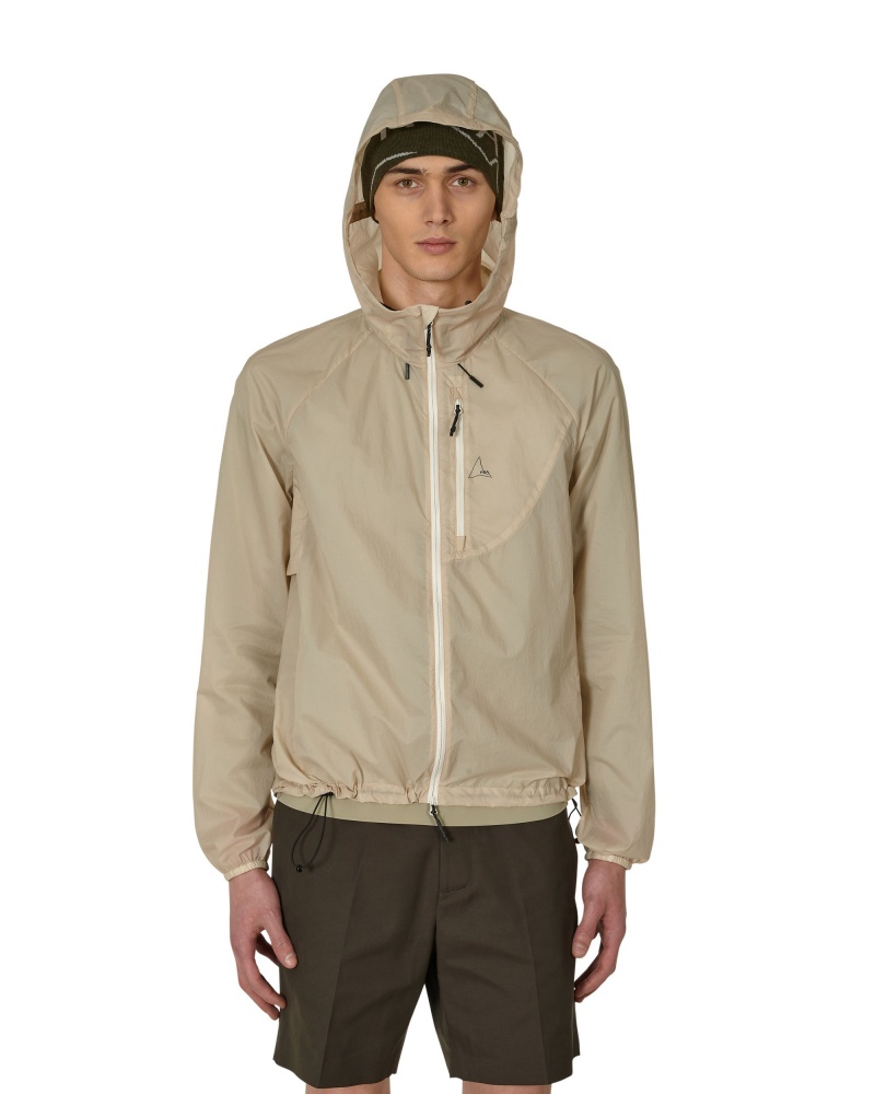 White ROA Over Packable Windbreaker | NXUPT-4509