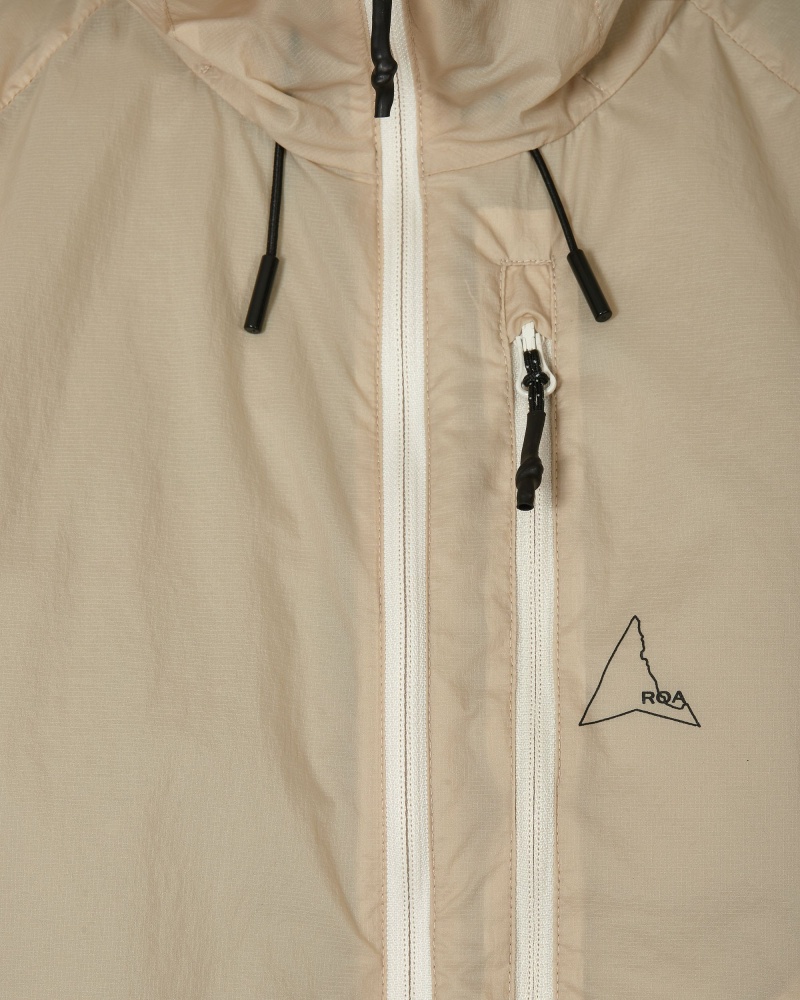 White ROA Over Packable Windbreaker | NXUPT-4509